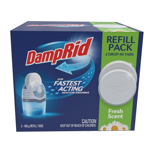 W M BARR FG97 DampRid Drop-In Moisture Absorbing Refill Tabs 2-count 15.8-ounces